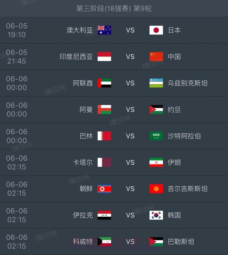 世界杯完整赛程推荐 世界杯完整赛程推荐